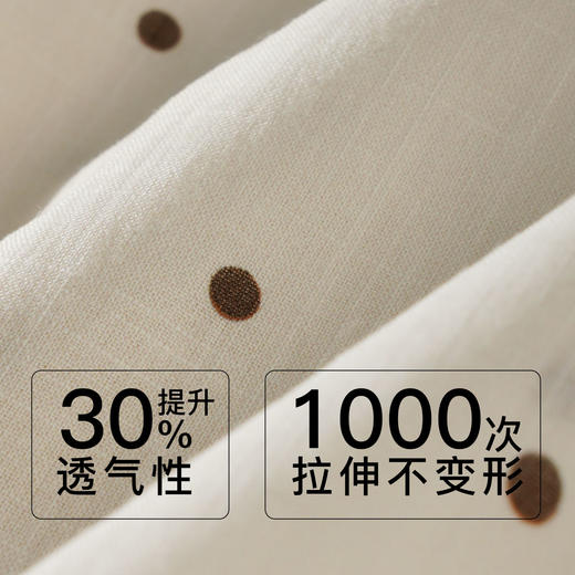 【7.5折限时特惠】【秀黛】女翻领印花短袖套装元气棉透气亲肤小波点印花复古刺绣木耳边浪漫甜美女夏季睡衣家居服W2551055T【门店同款】 商品图2