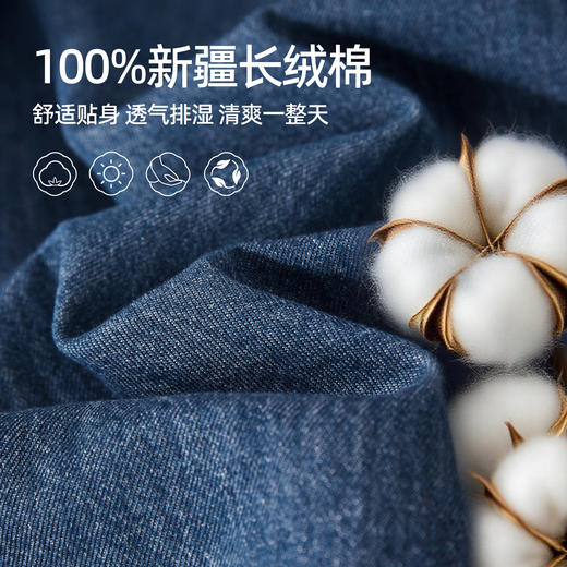 【春新品！纯棉-牛仔衬衫】逸阳春季100%棉宽松显瘦纯棉可叠穿长袖衬衣9264 商品图6