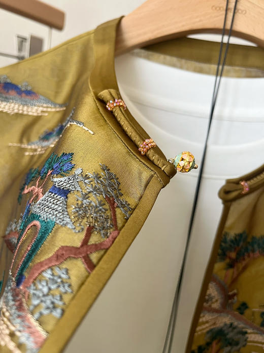 【中式之美】噢蜜ooomeooo真丝刺绣马甲 商品图13