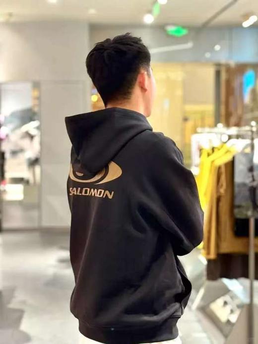 男女同款！春款毛圈！萨洛x蒙复古潮流休闲连帽套头卫衣    环速卫衣 商品图1