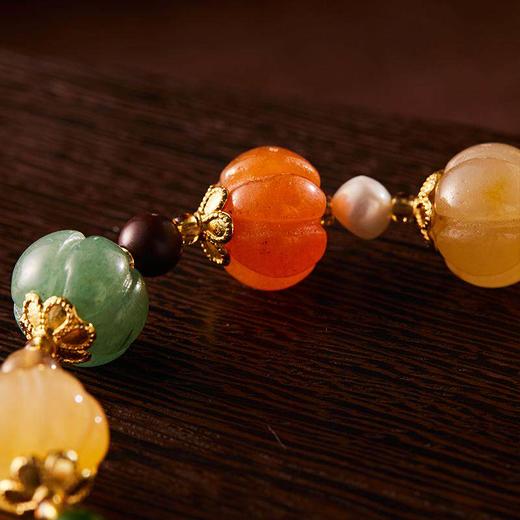 六鑫珠宝 金丝玉多宝南瓜手串 福禄吉祥 商品图7