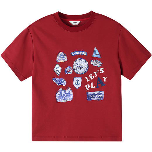 【实体店同款】男童圆领短袖针织衫夏季新款安奈儿童装AB621120 商品图6