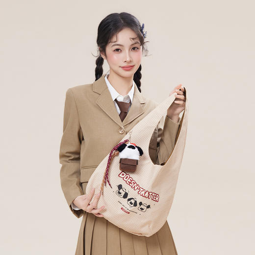 萌趣卡通格纹小狗单肩包-纪念日百货门店同款169443157 商品图1