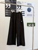 F031262暖皮绒休闲大口袋垂感宽松遮肉显瘦女士阔腿裤长裤 商品缩略图14
