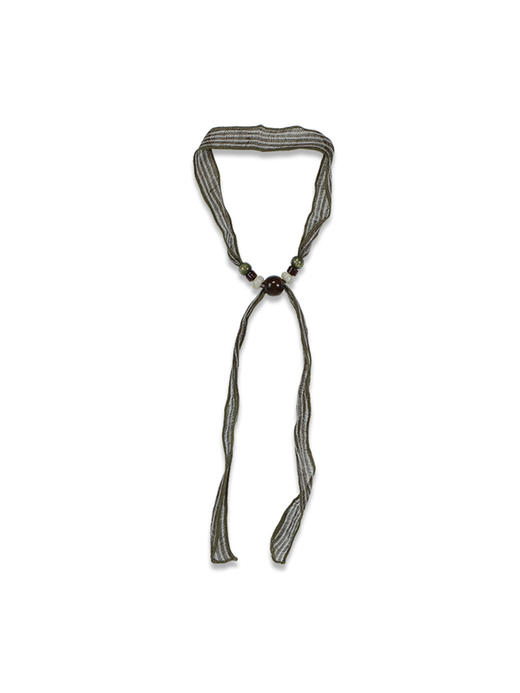 法式复古碎花设计串珠颈带巾丝巾-纪念日百货门店同款169698416 商品图4