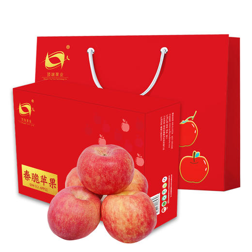 【秦脆苹果精品礼盒】新鲜陕西洛川苹果新品种秦脆苹果15枚80精美礼盒装 商品图1