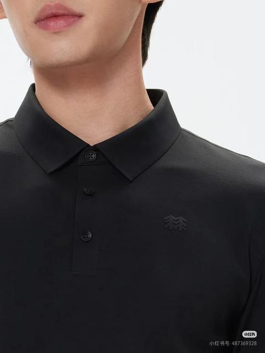 F031207春秋款纯色翻领吸湿速干长袖防晒男士t恤POLO 商品图6