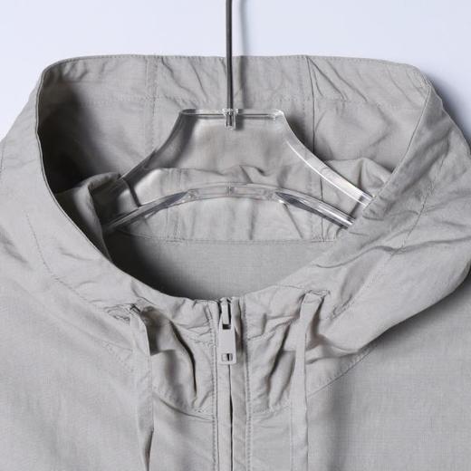 SDSA男装2026新款高贵轻奢时尚简约户外薄款拉链立领连帽夹克外套 商品图1