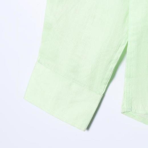 3418SDSA男装2026新款高贵轻奢极简风纯色亚麻长袖衬衫百搭时尚衬衣 商品图4