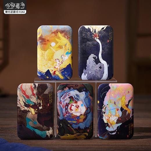 《非人哉官方店》有兽焉山海遗魂系列第三弹马口铁徽章盲盒烫金吧唧 商品图1