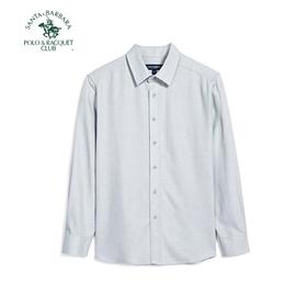 【直发】圣大保罗合身小格子提花长袖衬衣,柔软亲 肤,手感舒适,合身版型-PW24WH019M