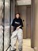 F031242新款模糊喷洒可乐印花休闲圆领宽松男女同款短袖T恤 商品缩略图9