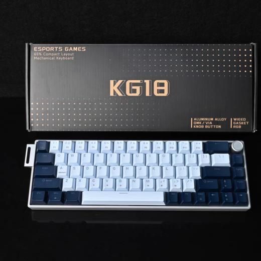 MX-KG18铝坨坨客制化RGB有线机械键盘支持QMK/VIA电脑游戏键盘 商品图5