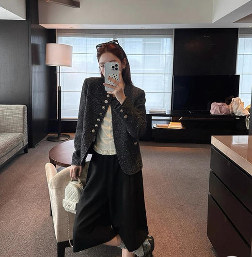 老米优品🎈3-5天！梨形身材本命神裤！韩代同款。《高级感裁剪七分西装阔腿裤》A字阔腿，含9%羊毛，定制面料，挺阔有型。K260312A 商品图10