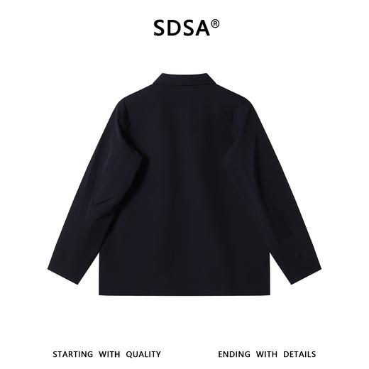 SDSA男装2026新款高贵轻奢老钱风商务拉链翻领夹克外套百搭宽松 商品图4