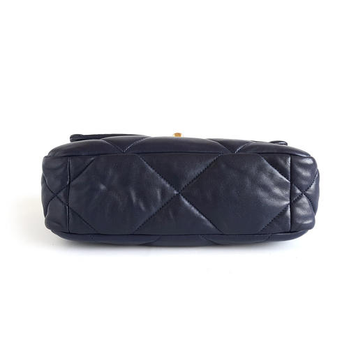 【95新】CHANEL香奈儿19bag系列AS1160 B04852 NC025小号深蓝色19bag链条包单肩包女士090326AK06 商品图5