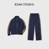 ROMI STUDIO“美式条纹套装”重磅高密立领外套宽松长裤RWDSX62048 商品缩略图0