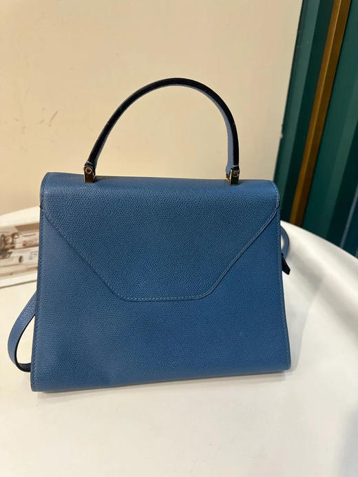 Valextra Iside 蓝色 十字纹牛皮 手提 斜挎包 商品图1