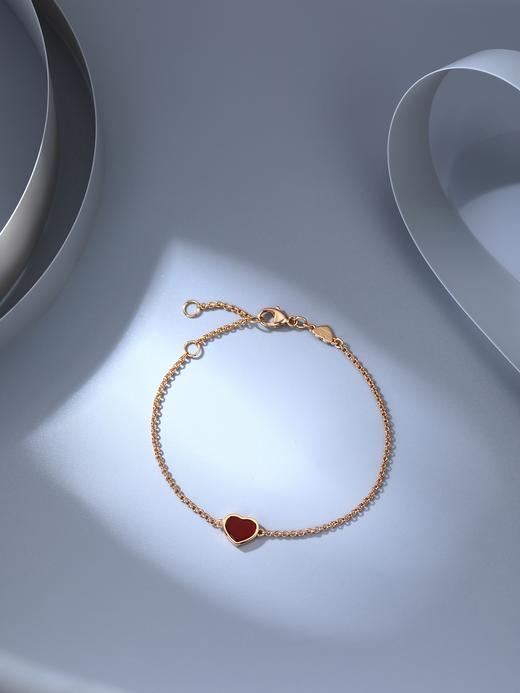 肖邦 Happy Heart系列爱心红玉髓mini手链（XTY） 商品图3