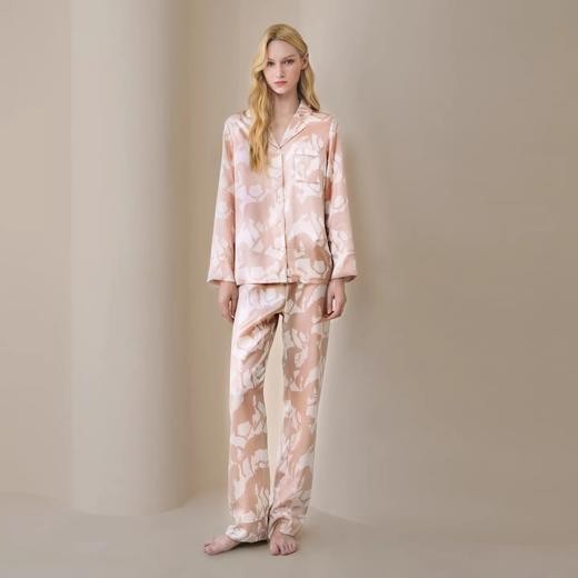 Solo seta22姆米女士真丝睡衣套装桑蚕丝印花家居服马年限定礼物 商品图3