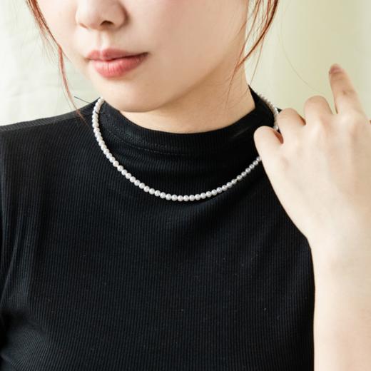 菜菜家点点金小米珠项链|4mm淡水珍珠，搭配18k金隔片，单戴叠戴都好看 商品图2