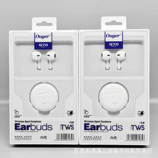 迷你高品质无线双耳蓝牙耳机适用安卓苹果入耳式半入耳式蓝牙耳机 商品图1