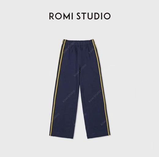 ROMI STUDIO“美式条纹套装”重磅高密立领外套宽松长裤RWDSX62048 商品图2