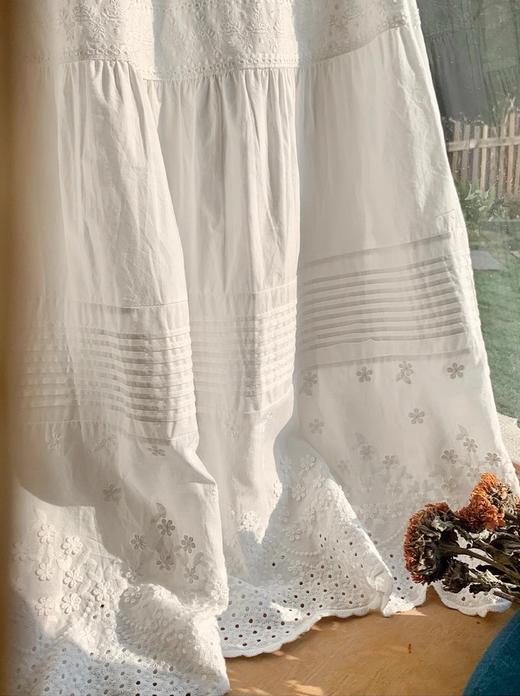 老米优品🎈3-5天！仙女本仙蕾丝小白裙~《法式浪漫纯棉重工蕾丝半身裙》蕾丝绣花，层层叠叠 温柔与浪漫，藏在裙摆里!Q260312A 商品图7