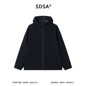 SDSA男装2026新款高贵轻奢极简风纯色拉链立领软壳夹克外套百搭