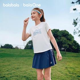 【balaOne】巴拉巴拉童装女童短袖t恤儿童2026新款夏速干甜美上衣