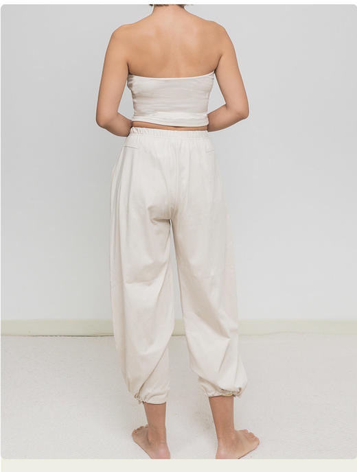 AddOne+1瑜伽宽松阔8/9分裤灯笼裤束脚瑜伽裤萝卜灯笼裤服饰外穿 商品图4