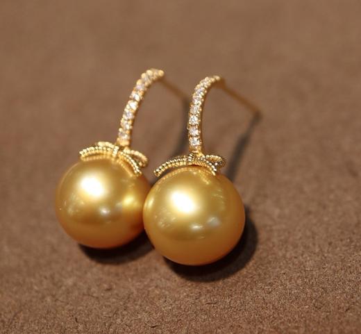11.1mm金珠耳坠 商品图3