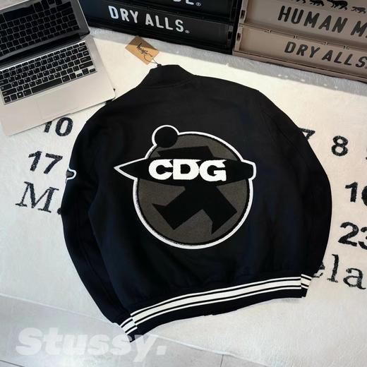 F031247美式街头毛呢刺绣羊毛混纺高街飞行员夹克男女同款棒球服 商品图1