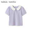 【balaOne】巴拉巴拉童装女童短袖t恤儿童2026新款夏装娃娃领上衣 商品缩略图4