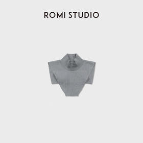 ROMI STUDIO”假领子“高弹精纺针织纱披肩式叠穿假高领RWDSPT2847