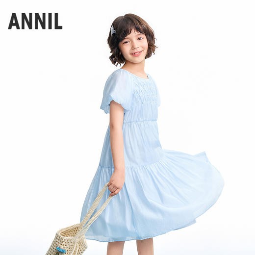 【实体店同款】女童短袖连衣裙夏季新款安奈儿童装AG623136 商品图2