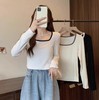 特价出！通勤穿搭神器！百搭方领长袖T！ 商品缩略图3