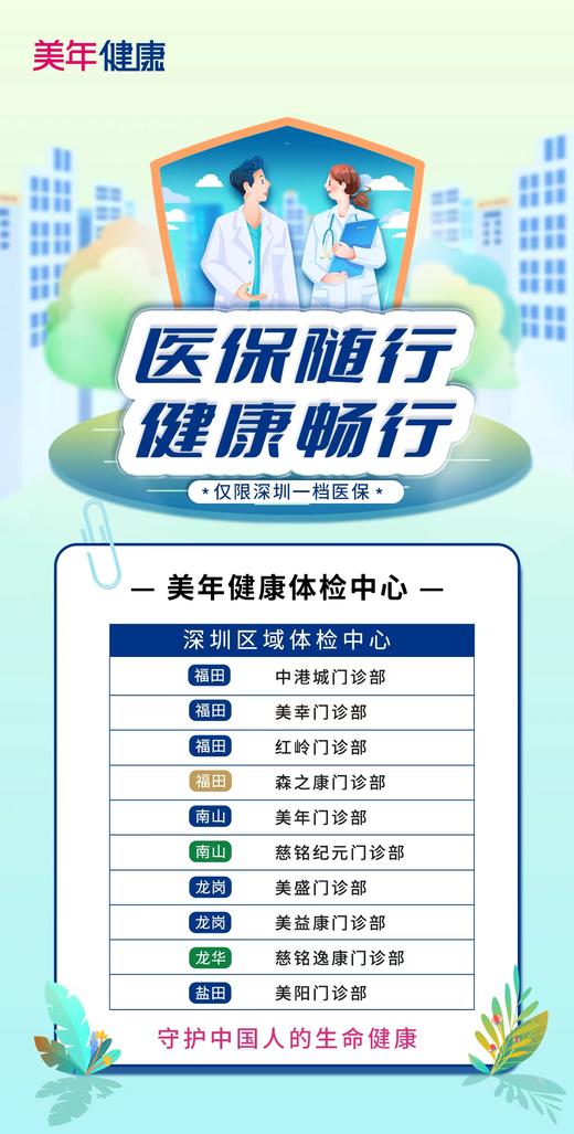 【深圳 一档社保】社保体检套餐（请先联系人工客服） 商品图1