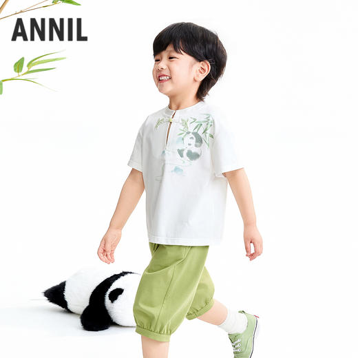 【实体店同款】男童套装夏季新款安奈儿童装XB621165 商品图1