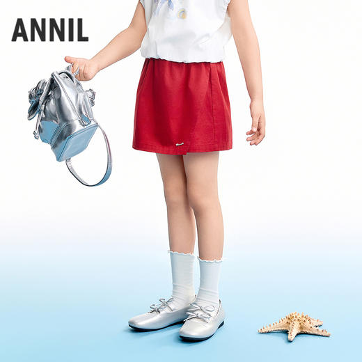 【实体店同款】女童全腰梭织裙裤夏季新款安奈儿童装AG626225 商品图1