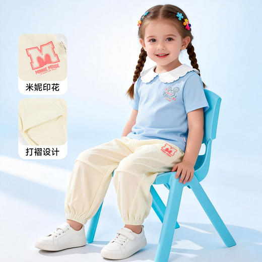 迪士尼米奇夏季女童束脚长裤ZD2FK011 商品图3