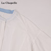 天猫同步【慵懒氛围感】拉夏贝尔/La Chapelle宽松舒适百搭撞色衬衫女显瘦通勤单排扣开叉长袖衬衣 商品缩略图2