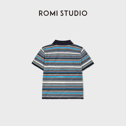 ROMI STUDIO“复古腔调”莱赛尔羊毛混纺云感高密短袖T恤RWDSS61796 商品图1