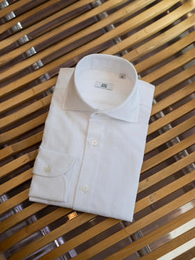 100Hands 白色斜纹棉衬衫