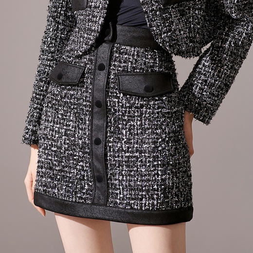 剩L 芳外新款炸街高级感小香半身裙洋气小短裙女8I23CI1161 商品图4