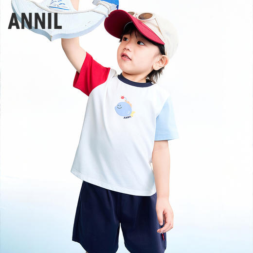 【实体店同款】男童套装夏季新款安奈儿童装XB621170 商品图1