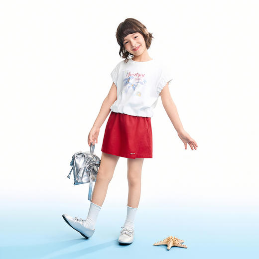 【实体店同款】女童短袖针织衫夏季新款安奈儿童装AG621230 商品图3