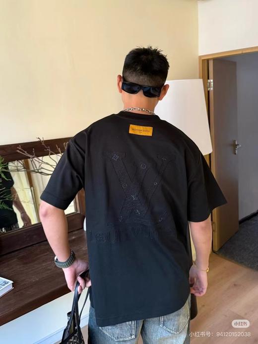 F031243新款简单时尚活力字母logo印花慵懒随性圆领短袖T恤 商品图5