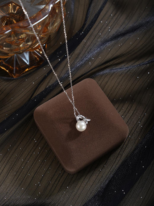 子佩集【四叶花开】银S925珍珠惜王妃套链项链【W3659】双色四瓣花2602 商品图4