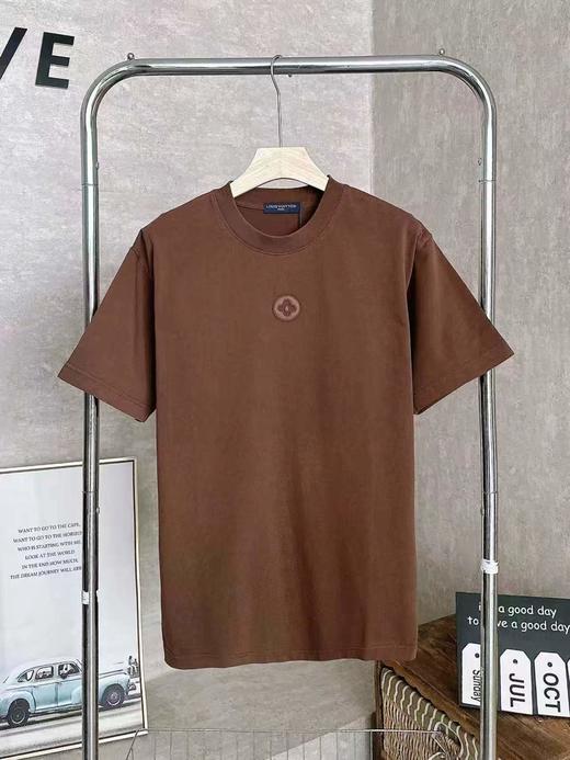 F031257春夏新款刺绣logo时尚百搭简单大气柔软舒适圆领短袖T恤 商品图2